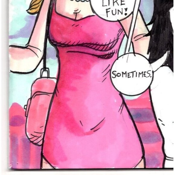 ONE-OF-A-KIND HAND-DRAWN, INKED AND COLORED SKETCHCOVER COMIC by Dan Nokes - B/D - Picture 6 of 7